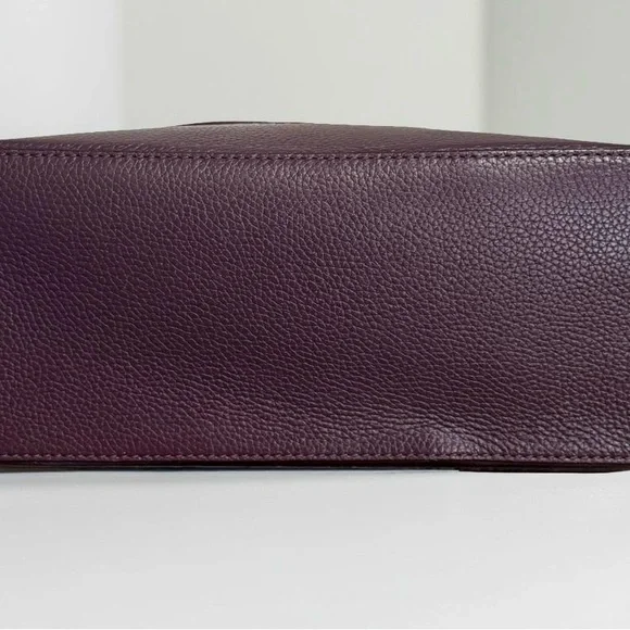 Authentic Kate Spade Plum Carli McCall Street Leather Satchel Crossbody! COA! - Picture 6 of 13